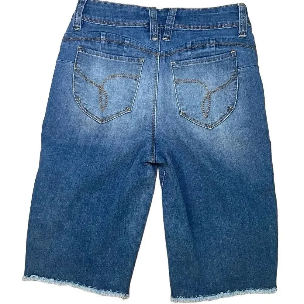 YMI High Rise Button Fly Jean Shorts Size 26